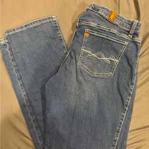 Wrangler Blue Straight Leg Jeans Classic Style
